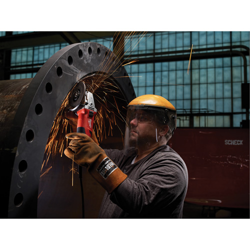 Small Lock-On Angle Grinder with Shroud Slide, 5", 12 A Superchem Industries