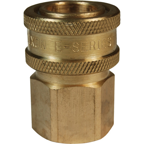 Coupleur d'interconnecteur &agrave; passage direct DQC de s&eacute;rie E, Laiton, 3/4", NPTF femelle, 1700 PSI Superchem Industries