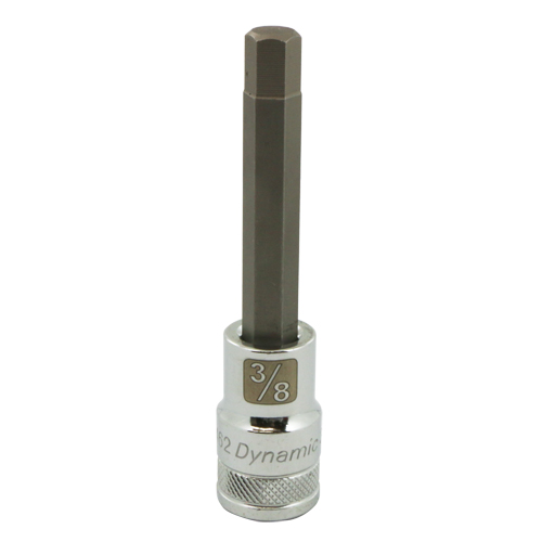 SAE Long Bit Socket, 3/8" x 3.94" L, 1/2" Drive Superchem Industries