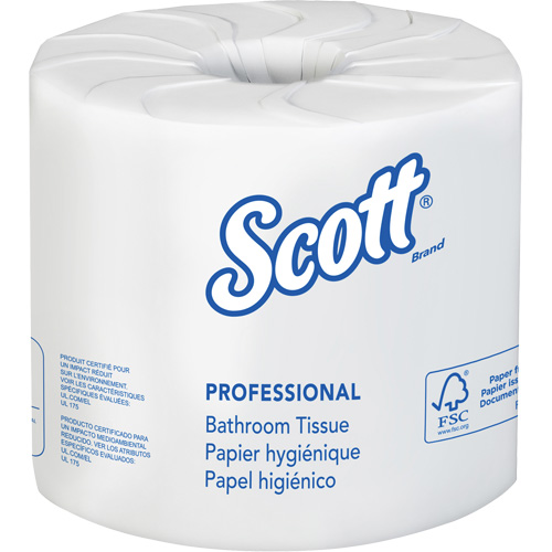 Scott&reg; Essential Toilet Paper, 2 Ply, 506 Sheets/Roll, 169' Length, White Superchem Industries