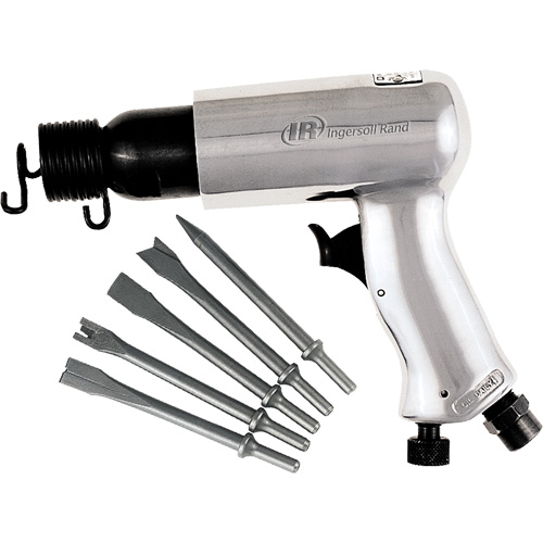 Air Hammer with Chisel Set, 3 CFM, 1/4" NPT, 3500 BPM, 11/16" x 2-5/8" (17.46mm x 66.68mm) Superchem Industries