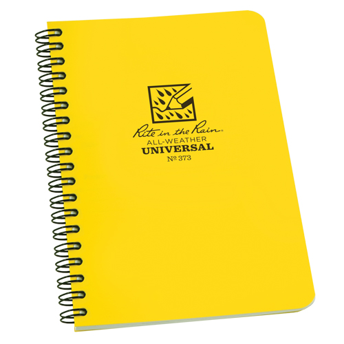 Side-Spiral Notebook, Soft Cover, Yellow, 64 Pages, 4-5/8" W x 7" L Superchem Industries