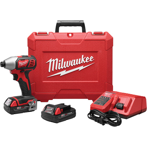 M18 Cordless Hex Impact Driver Kit, 1/4", 1500 in-lbs Max. Torque, 18 V, Lithium-Ion Superchem Industries