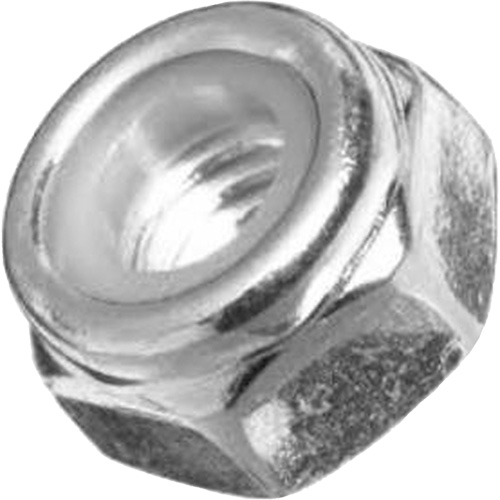 NE Standard Series Locknut Nylon Insert, 1/2"/1/2"-13 Dia., Zinc Plated, Coarse Superchem Industries