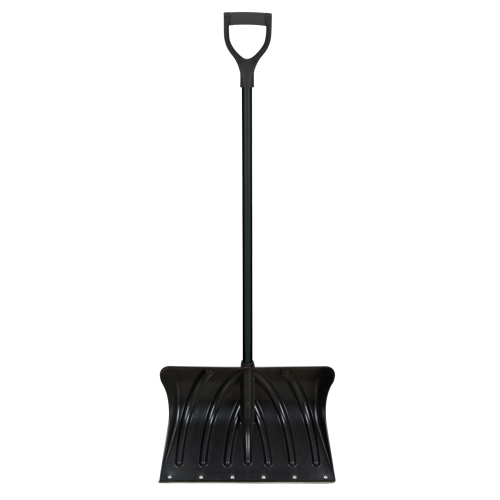 Pelle &agrave; neige en poly avec bande d'usure en acier, Lame Polypropyl&egrave;ne, Largueur 19-3/4", Manche Prise en D, Bande d'usure Compris Superchem Industries