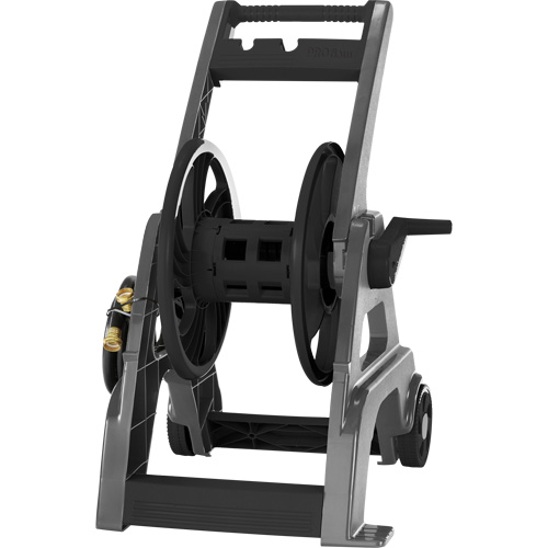 Foldable Hose Reel Cart, 175', Aluminum/Poly-Plastic Superchem Industries