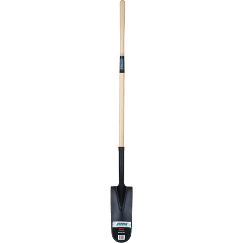 Heavy-Duty Drain Spade, Carbon Steel, 16" x 6" Blade, 45" L, Straight Handle Superchem Industries