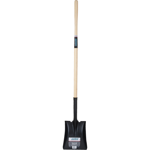 Square Point Shovel, Hardwood, Tempered Steel Blade, Straight Handle, 48" Long Superchem Industries