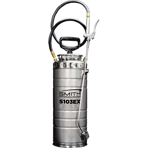 Vaporisateur de b&eacute;ton &agrave; compression s&eacute;rie industriel & entrepreneur, 3,5 gal. (16 L), Acier inoxydable, Lance de 24" Superchem Industries