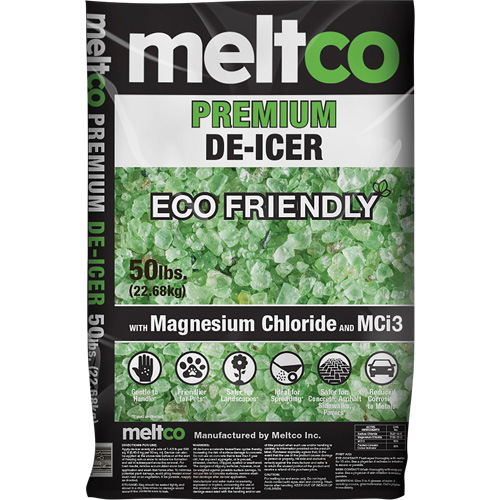 Premium Eco-Friendly De-Icer, Bag, 50 lbs.(22.7 kg), -25°C (-15°F) Melting Point Superchem Industries