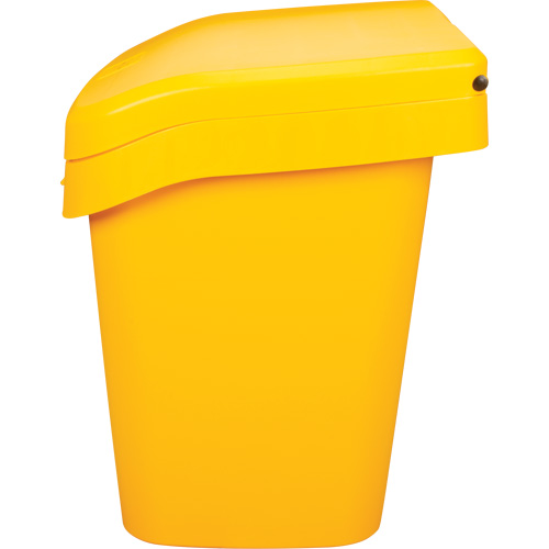 Salt & Sand Storage Bins, With Hasp, 21" x 27" x 26", 4.24 cu. ft., Yellow Superchem Industries