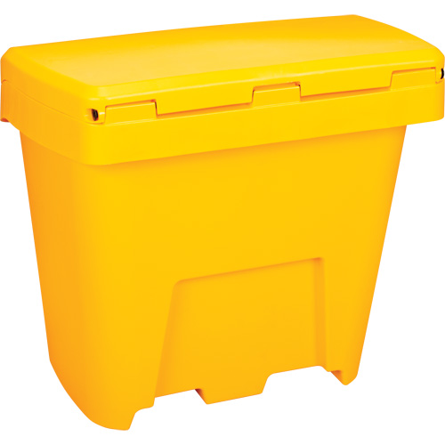 Salt & Sand Storage Bins, With Hasp, 21" x 27" x 26", 4.24 cu. ft., Yellow Superchem Industries
