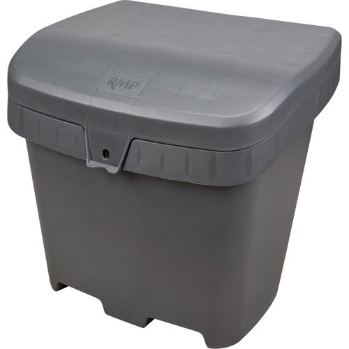 Salt & Sand Storage Bins, With Hasp, 21" x 27" x 26", 4.24 cu. ft., Grey Superchem Industries