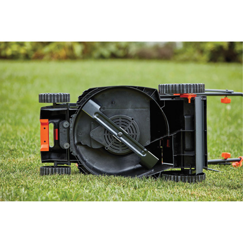 Lawn Mower with Comfort Grip Handle, Push Walk-Behind, Electric, 17" Cutting Width Superchem Industries