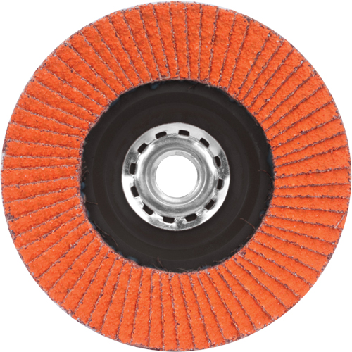 Flap Discs - Quick Trim SG Blaze R980P, 4-1/2" x 5/8"-11, Type 27, 40 Grit, Ceramic Superchem Industries