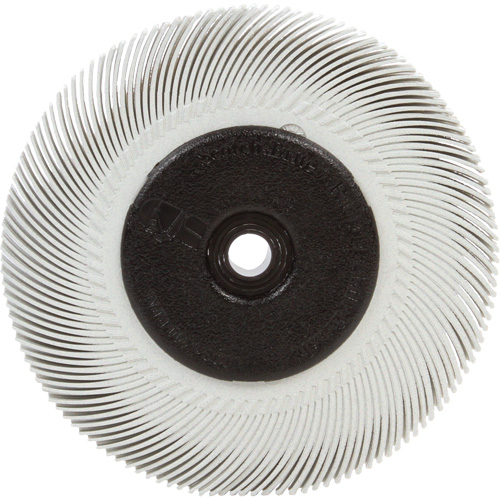 Brosse radiale en soies Scotch-Brite, C&eacute;ramique, Grain 120, 6" dia. Superchem Industries