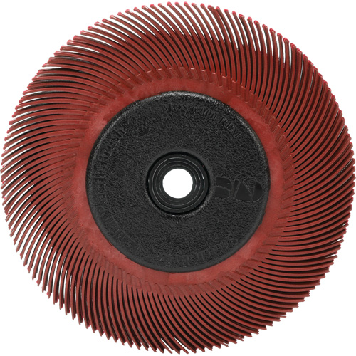 RADIAL BRISTLE BRUSH T-C6" With  ADAPTOR 220, Ceramic, 220 Grit, 6" Dia. Superchem Industries