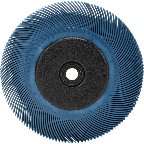 Brosse radiale en soies Scotch-Brite, C&eacute;ramique, Grain 400, 6" dia. Superchem Industries
