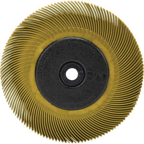 Brosse radiale en soies Scotch-Brite, C&eacute;ramique, Grain 80, 6" dia. Superchem Industries