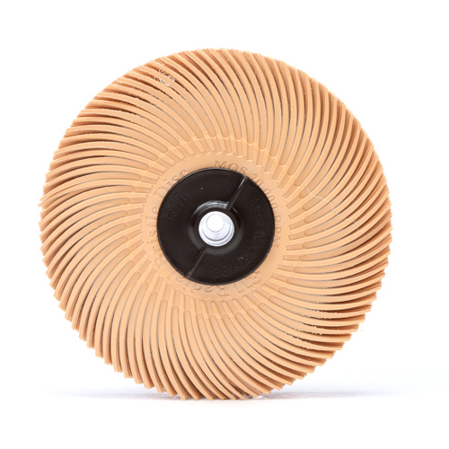 Scotch-Brite Radial Bristle Disc, Aluminum Oxide, 6 Micron Grit, 3" Dia. Superchem Industries