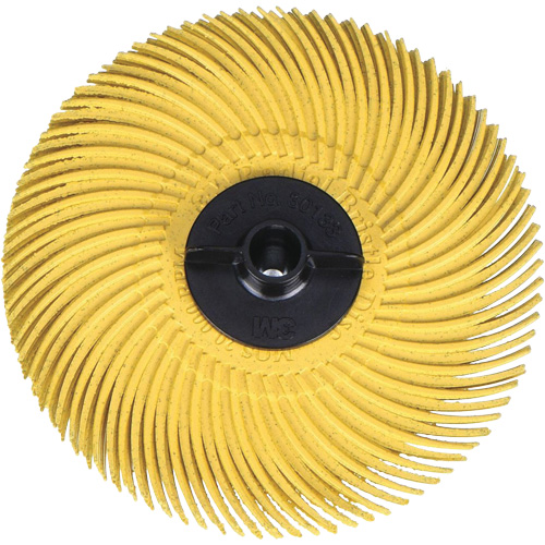 Scotch-Brite Radial Bristle Disc, Aluminum Oxide, 80 Grit, 3" Dia. Superchem Industries
