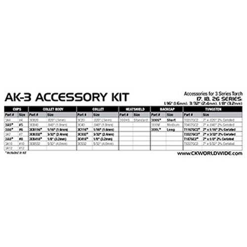 Torch Accessory Kits - WP-18, WP-18V, WP-26, WP-26V Torch Series Superchem Industries