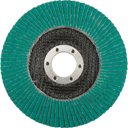 Disques &agrave; lamelles 577F, 4-1/2" x 7/8", Type 29, Grain 80, Zirconium Superchem Industries