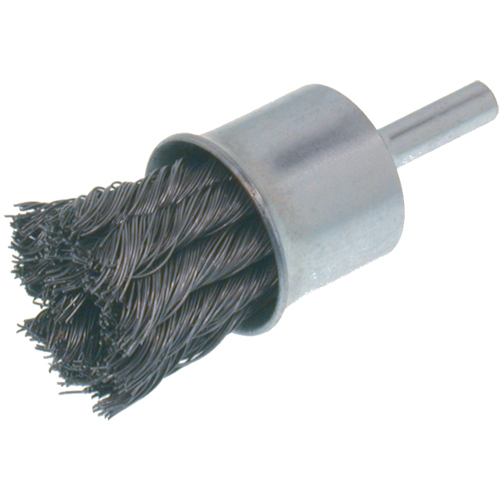 Brosses &eacute;conomiques &agrave; fils nou&eacute;s, 1" dia., dia. Des fils 0.012, Tige 1/4" Superchem Industries