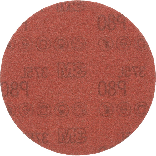 3M 375L Sanding Disc - 5", 5" Dia., P80 Grit, Aluminum Oxide Superchem Industries