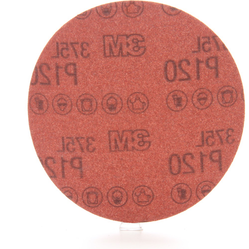 3M 375L Sanding Disc - 5", 5" Dia., P120 Grit, Aluminum Oxide Superchem Industries