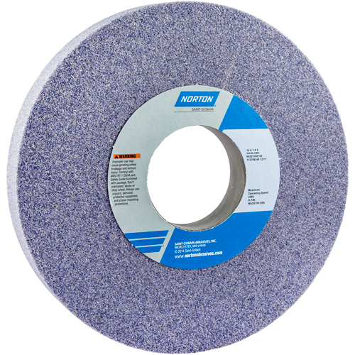 Meule cylindrique Norton 32A, 10" x 1", Arbre de 3", 1, Oxyde d'aluminium Superchem Industries