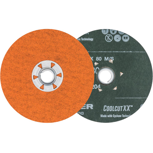Disque de sablage Coolcut XX, 4-1/2" dia., Grain 80, C&eacute;ramique Superchem Industries