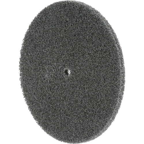 Meule unitaris&eacute;e EXL Scotch-Brite, 5" x 1/4", Arbre de 1/4", Grain de Fin, Carbure de silicium Superchem Industries