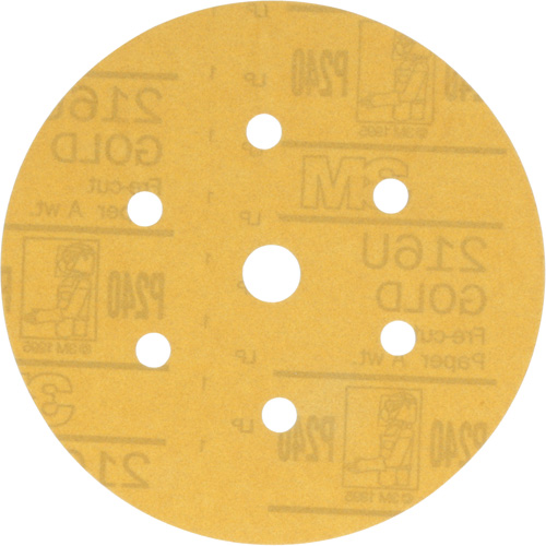 Disque de ponçage antipoussi&egrave;re Hookit, dia 6", Grain P240, Oxyde d'aluminium, Poids A Superchem Industries
