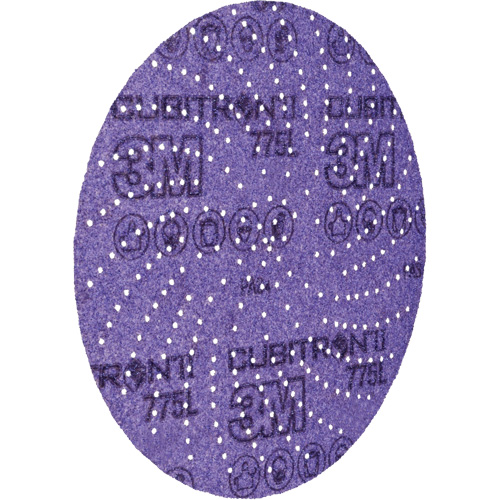 Disque abrasif 775L Cubitron II Hookit, dia 5", Grain 80+, C&eacute;ramique, Poids F Superchem Industries