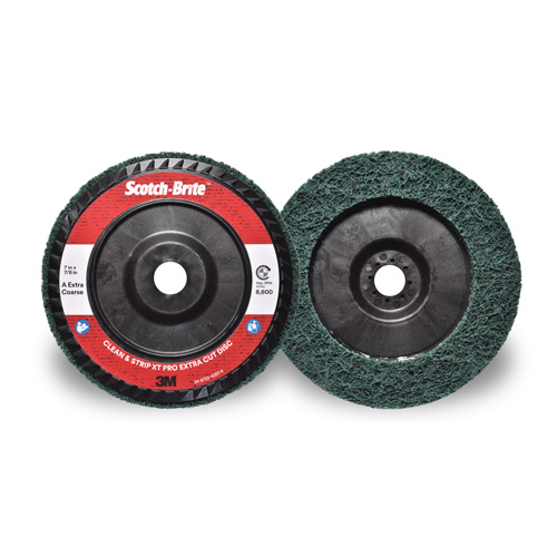 Disque extra coupe  Clean and Strip  XT Pro Scotch-Brite, 7" dia., Grain Extra grossier, Oxyde d'aluminium Superchem Industries