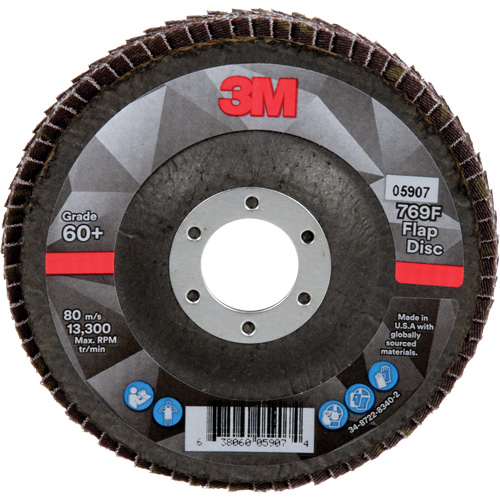 769F Quick Change Flap Disc, 4-1/2" x 7/8", Type 29, 60+ Grit, Ceramic Superchem Industries