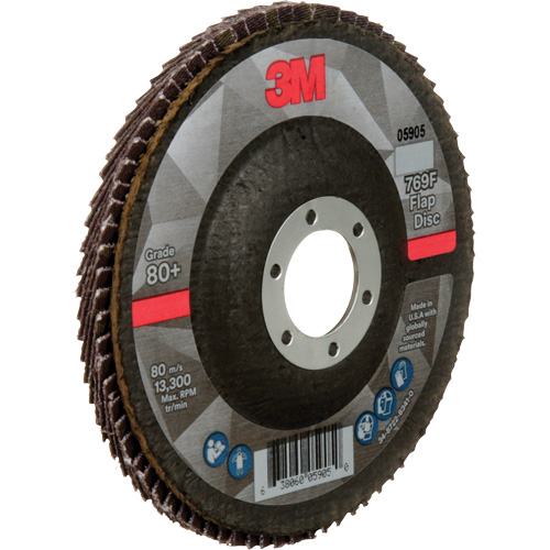 769F Quick Change Flap Disc, 4-1/2" x 7/8", Type 27, 80+ Grit, Ceramic Superchem Industries
