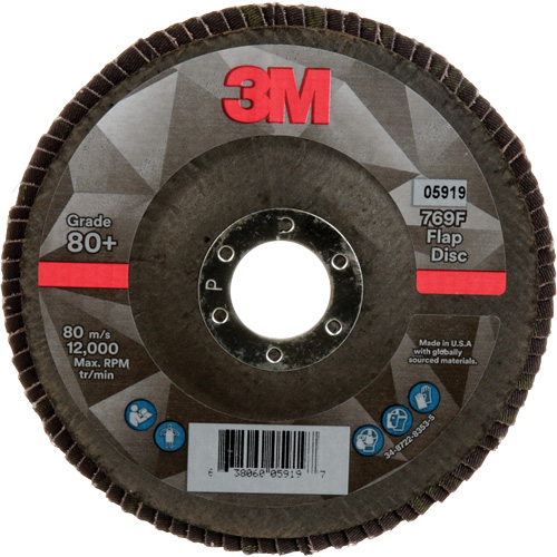 769F Quick Change Flap Disc, 5" x 7/8", Type 27, 80+ Grit, Ceramic Superchem Industries