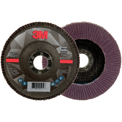769F Quick Change Flap Disc, 5" x 7/8", Type 27, 80+ Grit, Ceramic Superchem Industries