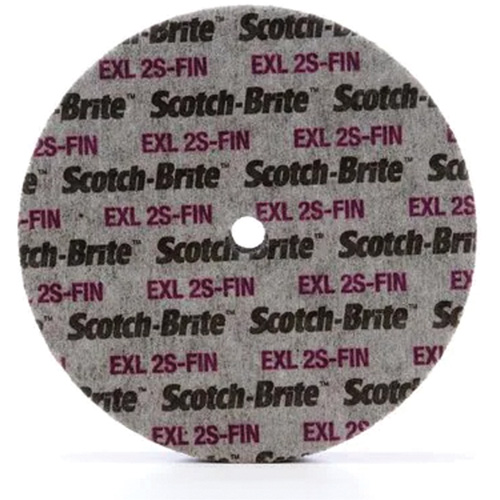 Scotch-Brite EXL Unitized Wheel, 6" x 1/4", 1/4" Arbor, Fine Grit, Silicon Carbide Superchem Industries