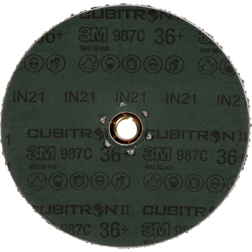 Disque en fibre 987C Cubitron II, C&eacute;ramique, 36+, 4-1/2" Dia Superchem Industries