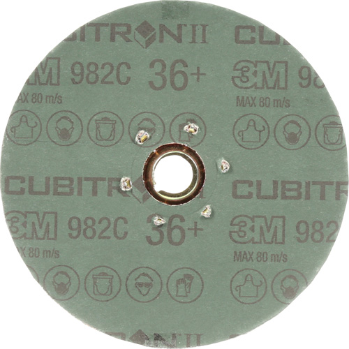 Disque en fibre 982C Cubitron II, C&eacute;ramique, 36+, 5" Dia Superchem Industries