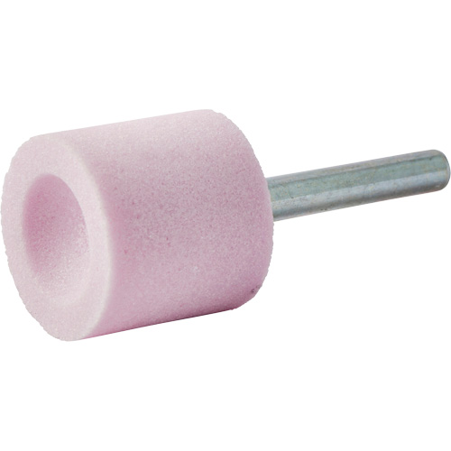 Vitrified Bond Mounted Point, A38, Aluminum Oxide, 1" Dia., 1" L, 80 Grit Superchem Industries