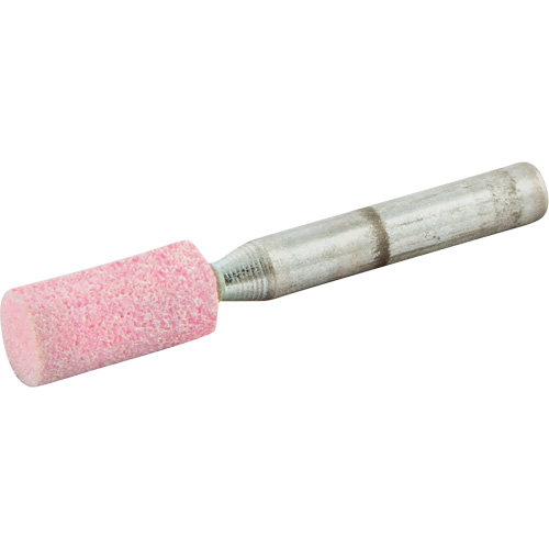 Vitrified Bond Mounted Point, W177, Aluminum Oxide, 3/8" Dia., 3/4" L, 80 Grit Superchem Industries