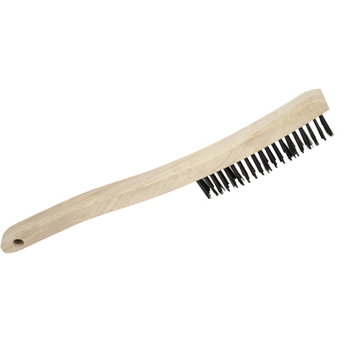 3LH Brosse m&eacute;tallique manuelle, Acier au carbone, 3 x 19 rangs de fils, Longueur 13-3/4" Superchem Industries