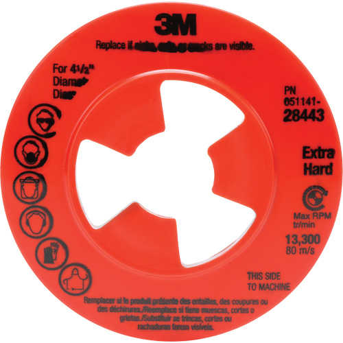 Extra-Hard Ribbed Disc Pad Face Plate Superchem Industries