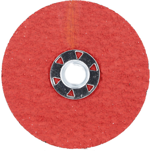 Blaze F980 Speed-Change Fastener Fiber Locking Disc, 4-1/2" Dia., 24 Grit, Ceramic Alumina Superchem Industries