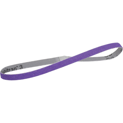 Courroie en toile 1184F Cubitron 3, 1/2" la x 24" lo, C&eacute;ramique, Grain 60+ Superchem Industries