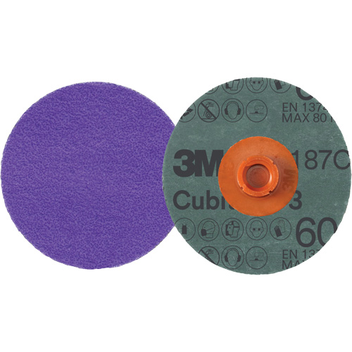 Cubitron 3 Roloc Fibre Disc, 4" Dia., 60+ Grit, Ceramic Superchem Industries